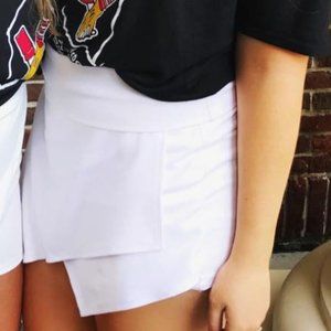 White Envelope Skort